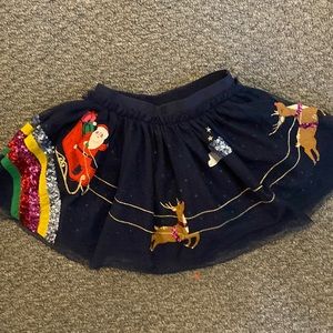 Tulle Santa mini skirt